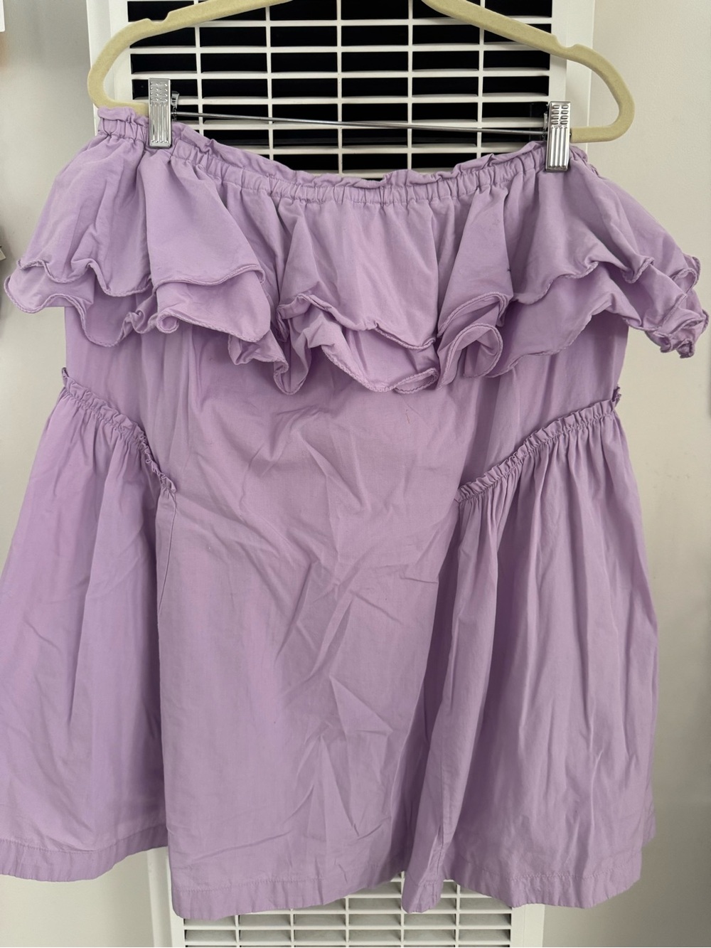 Free people - Lavender Off-Shoulder Ruffle Dress
